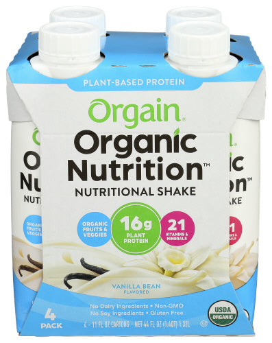 Veganes Protein trinkfertige Vanille 4-Packung Bio 44 Fo – Pac