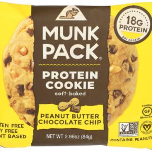 Munk Pack Erdnussbutter Schokoladenprotein-Keks 2,96 oz – Packung mit 6