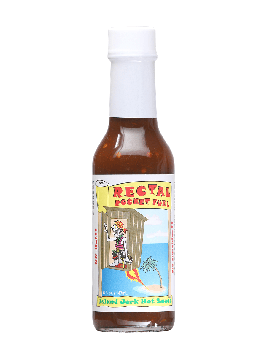Chilisauce Rectal Rocket Fuel Island Jerk Sauce 5oz Hitze 7