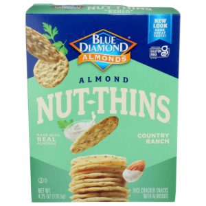 Blue Diamond Nut Thins Country Ranch Cracker, 4.25 oz | 12er-Pack