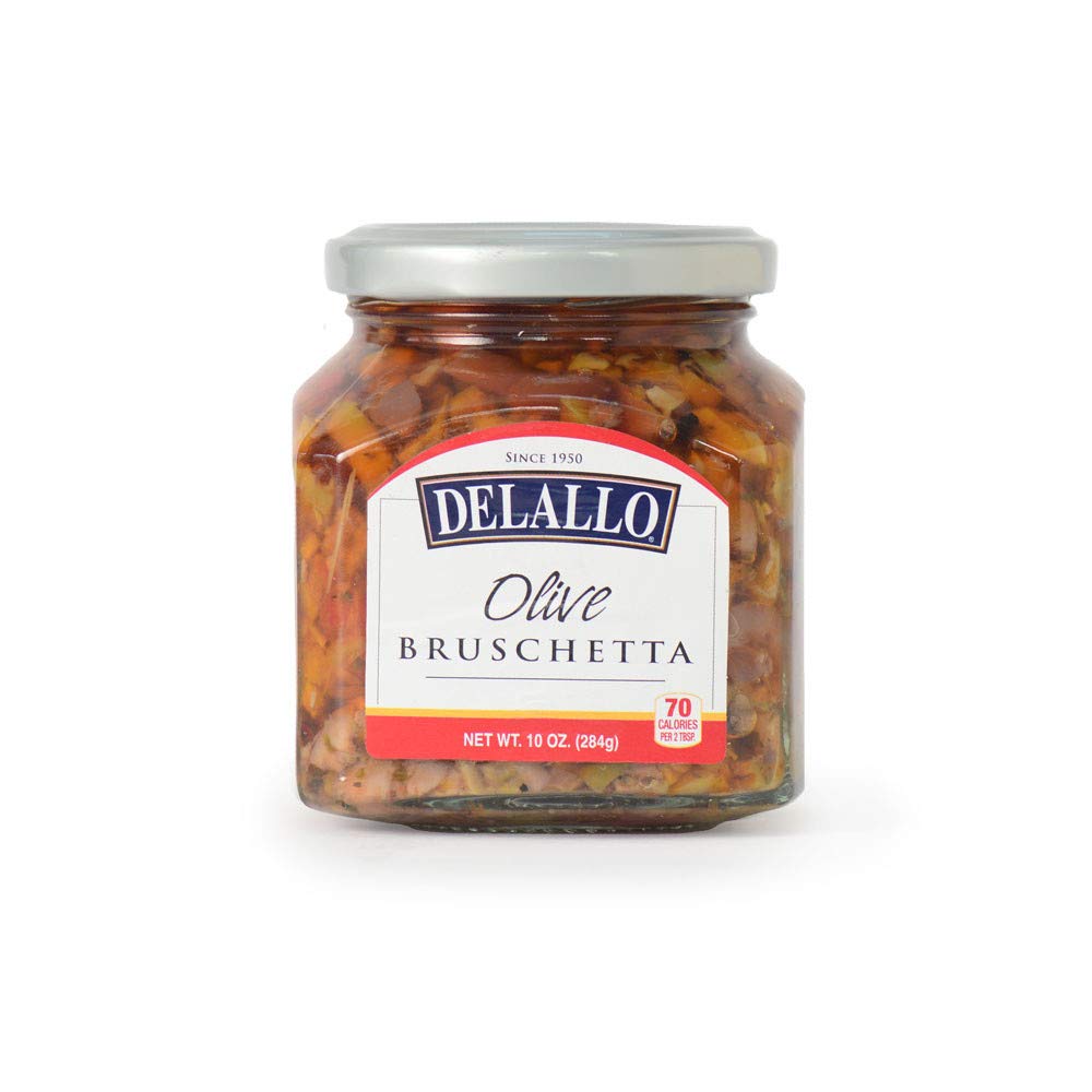Delallo Bruschetta Oliv, 10 Oz – Packung mit 6 Stück