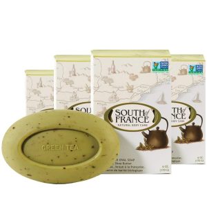 South Of France – Soap Bar grüne Teeblätter, 6 Unzen – Packung mit 3 Stück