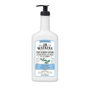JR Watkins Natürliche Fuß & Körperlotion Pfefferminze