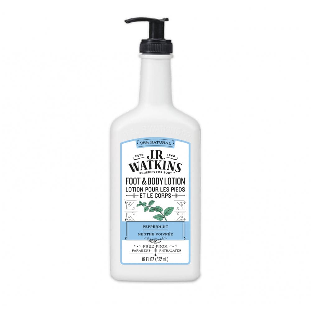 JR Watkins Natürliche Fuß & Körper Lotion Pfefferminze