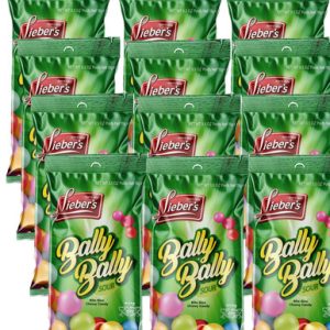 Lieber’s Bally Bally Bite-Sized Sour weich und kaubar Süßigkeiten, 12 Zähler