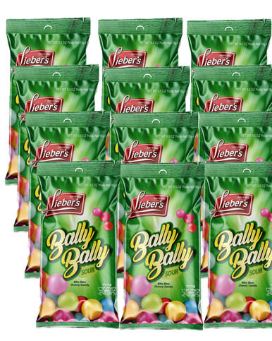 Lieber's Bally Bally sauer weich zum Kauen Süßigkeiten, 12 Stück