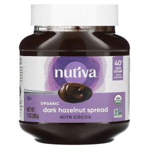 Nutiva , Organische dunkle Haselnuss, mit Kakao, 13 Unzen Packung mit 6