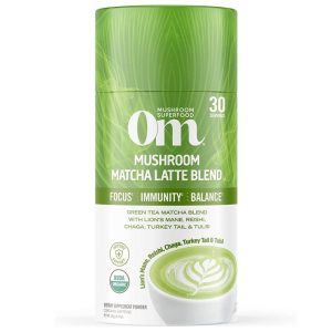 Om Mushroom Superfood – Mushroom Matcha Latte Mischung, Kanister (30 serv