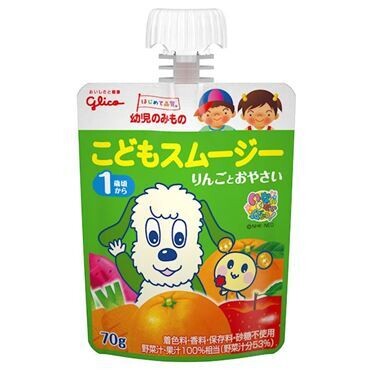 Glico, Kodomo Smoothie, Apfel und Gemüse, 70g