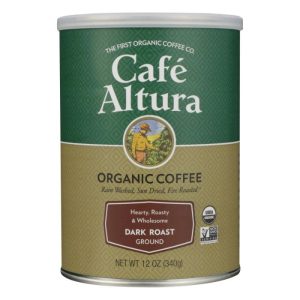Cafe Altura – Bio Kaffee gemahlener dunkler Braten, 12 Oz – 6er Packung