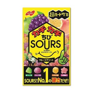 nobel en Chibi sours Fruchtgummi, Früchte sortiert, – 80g