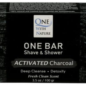 One With Nature Bar Shampoo & Rasur anthrazit 3,5 Unzen – Packung mit 3