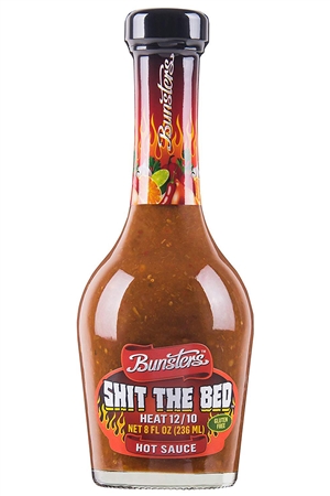 Bunsters Scheiße das Bett 12/10 Hitze Chilisauce, 8oz