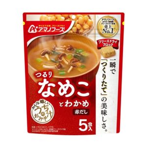 Amano Foods Gefriergetrocknete rote Miso-Suppe mit Nameko-Pilz 28.5g (Packung mit 6)