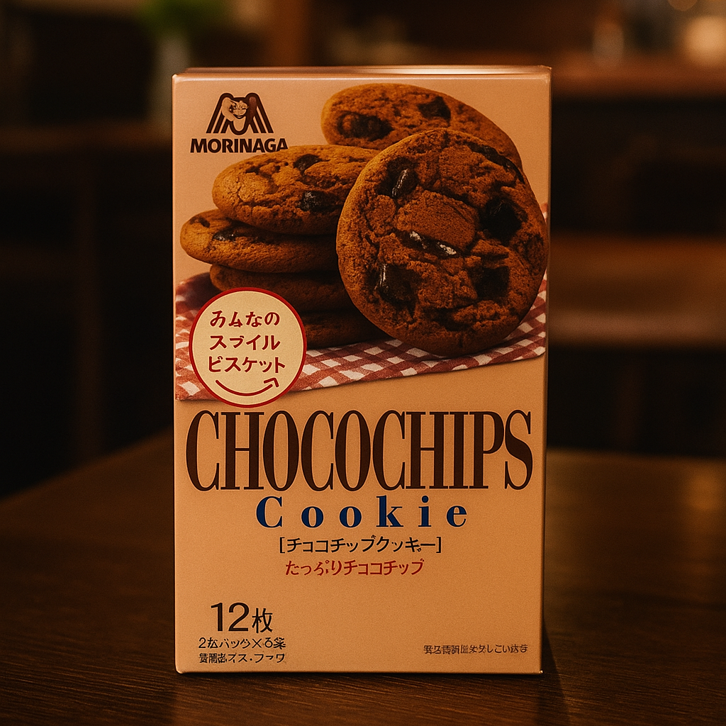 Morinaga Choco Chip Kekse 12 Stück – Hergestellt in Japan – Tokyo Sakura Mall