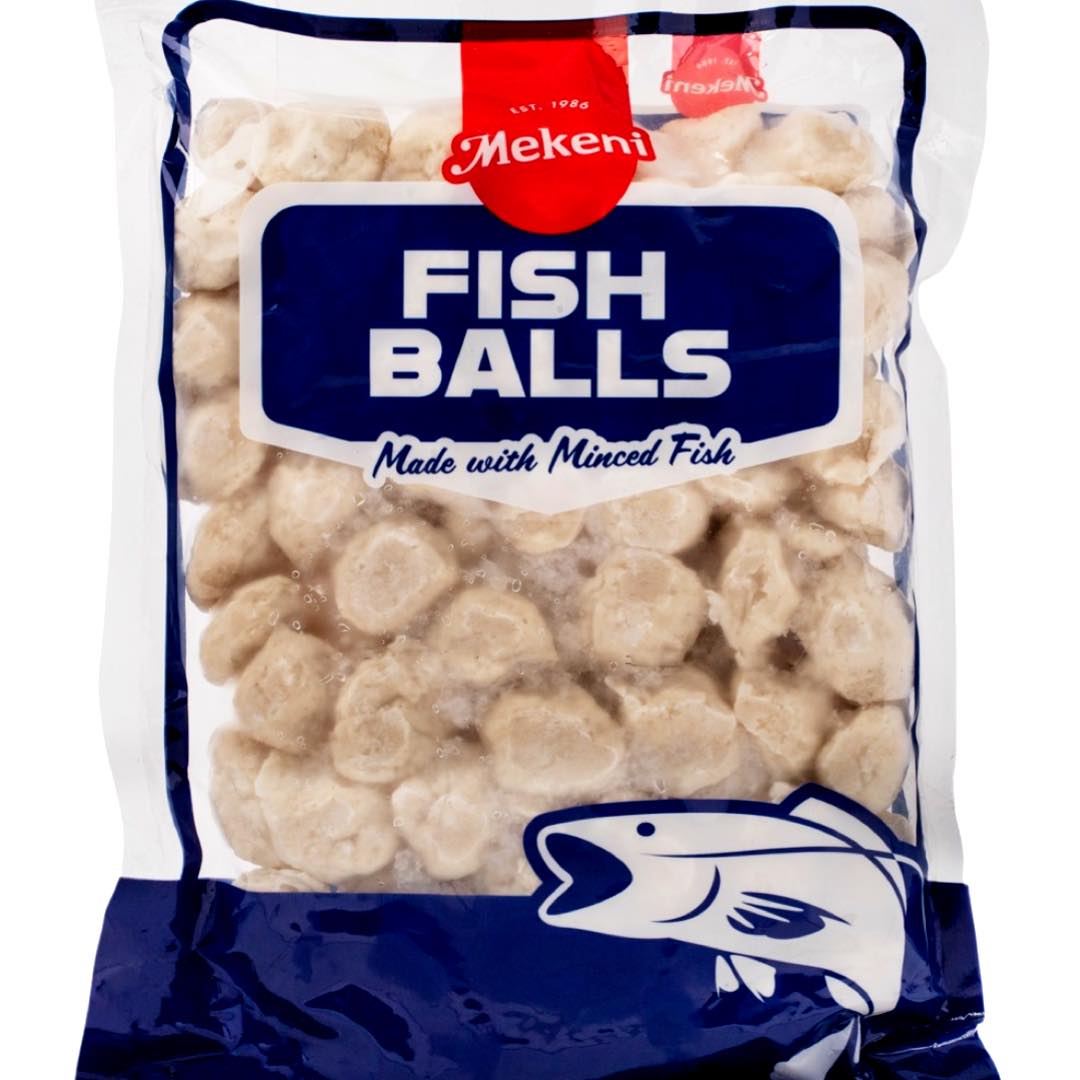 Mekeni – Fischbällchen – Hergestellt aus gehacktem Fisch – FROZEN – PARTY Packung – 2.2 LBS