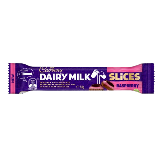 Cadbury Milchmilch Scheiben Himbeere