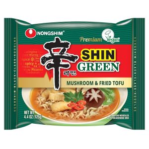 Nongshi Shin grüner Pilz & gebratener Tofu würziger Ramen