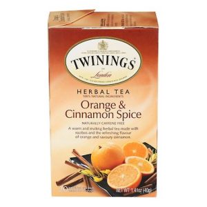 Twinings Kräuter-Orange Zimt Gewürz Tee, 20 Beutel packen von 6