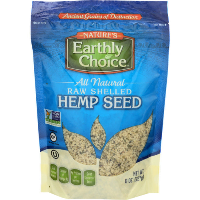 NATURES EARTHLY CHOICE SEED HEMP SHELLED 8 OZ – Packung mit 6 Stück