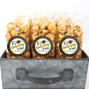 schwarz und gold – school spirit Popcorn Taschen