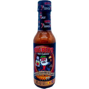 große rote rauchige Habanero scharfe Sauce