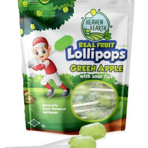 Heaven & Earth grüne Apfelfrucht aromatisierte Lutscher, 8,8 Unzen