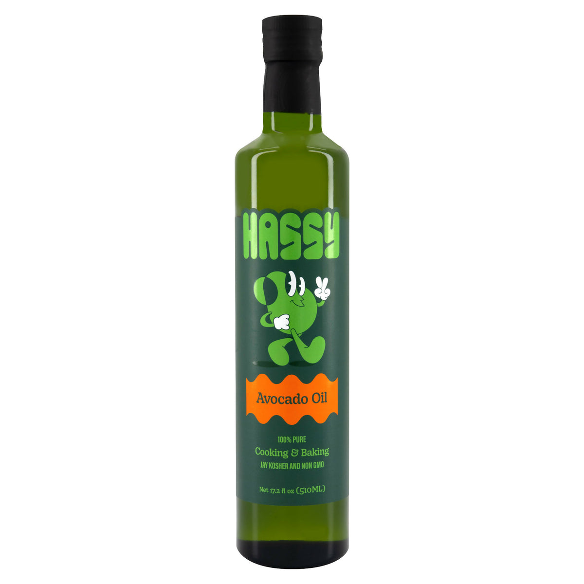 Hassy Avocado Öl Kochen Glasflasche – 17.2 fl oz (510mL)