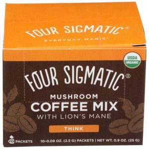 Vier Sigmatic – Kaffee Think Mischung Org 0.9 Oz – Packung mit 1