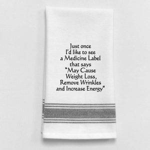 Wild Hare Designs – “Nur einmal würde ich gerne ein...” Weiß Kitchen Tow
