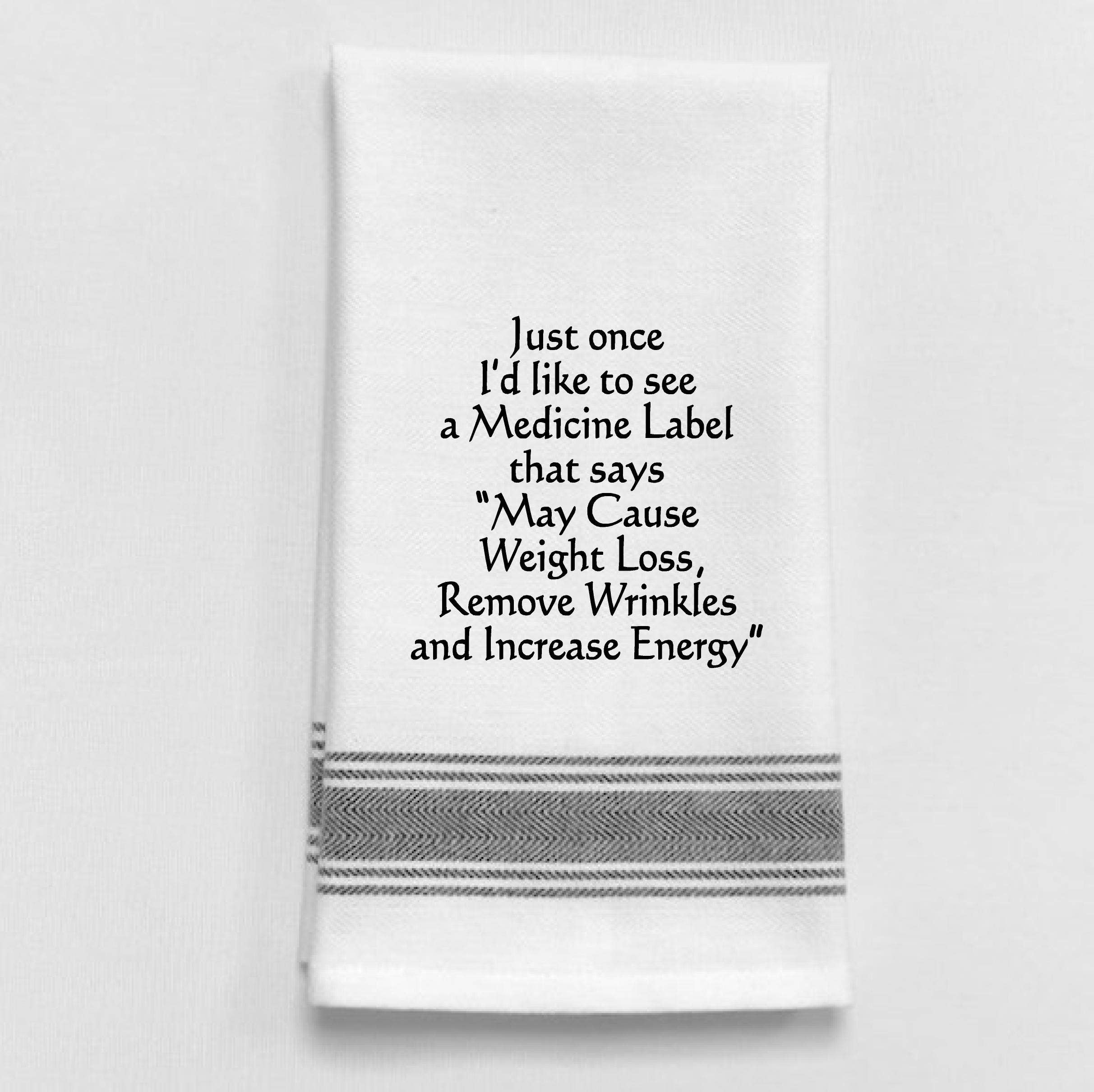 Wild Hare Designs – “Nur einmal würde ich gerne ein...” Weiß Kitchen Tow