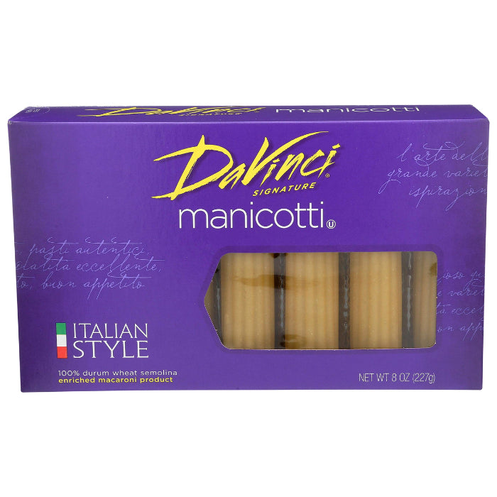 Davinci Cannelloni Manicotti Pasta, 8 Oz (Packung von 12)