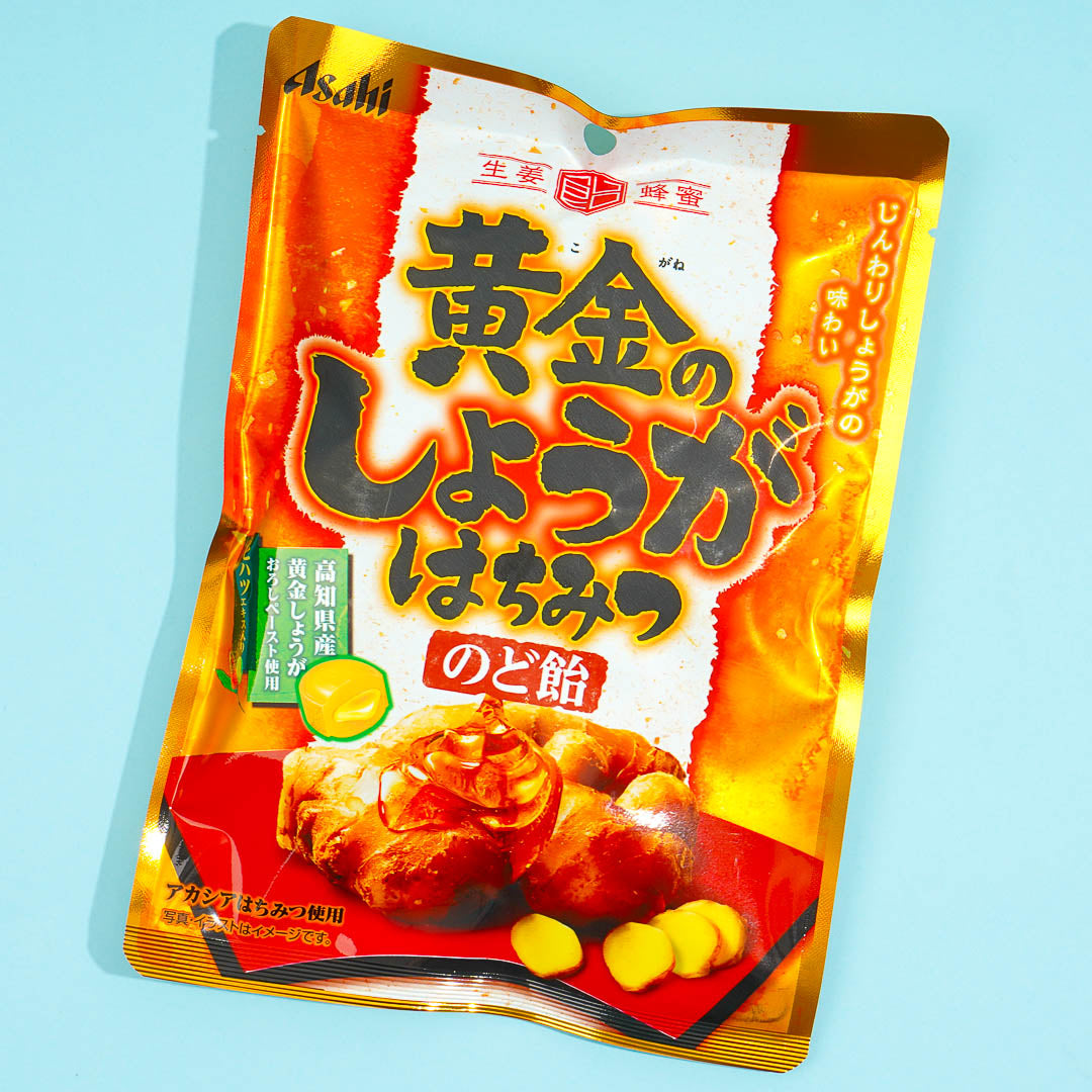 Asahi Throat Süßigkeiten – Goldener Ingwer-Honig