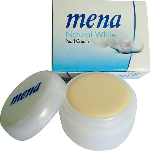 Mena – Natürliches Weiß – Perlencreme (Blau) – 3 G