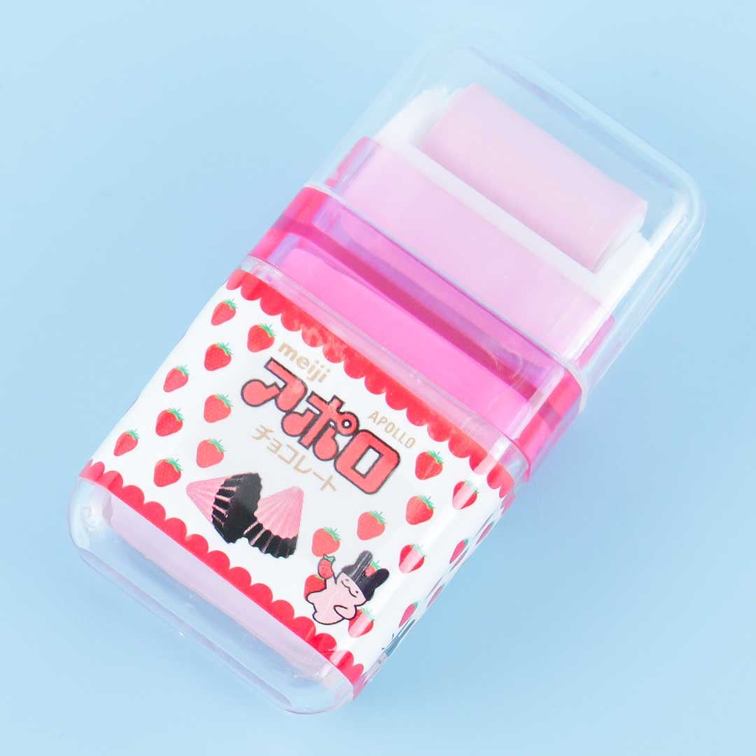 Apollo Erdbeere Schokolade Roller Radiergummi