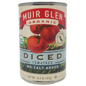 Muir Glen Bio-gewürfelte Tomaten - kein Salz hinzugefügt
