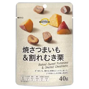 Topvalu, gebacken Süßkartoffeln und Kastanien, Yakiimo & Kuri, – 40g