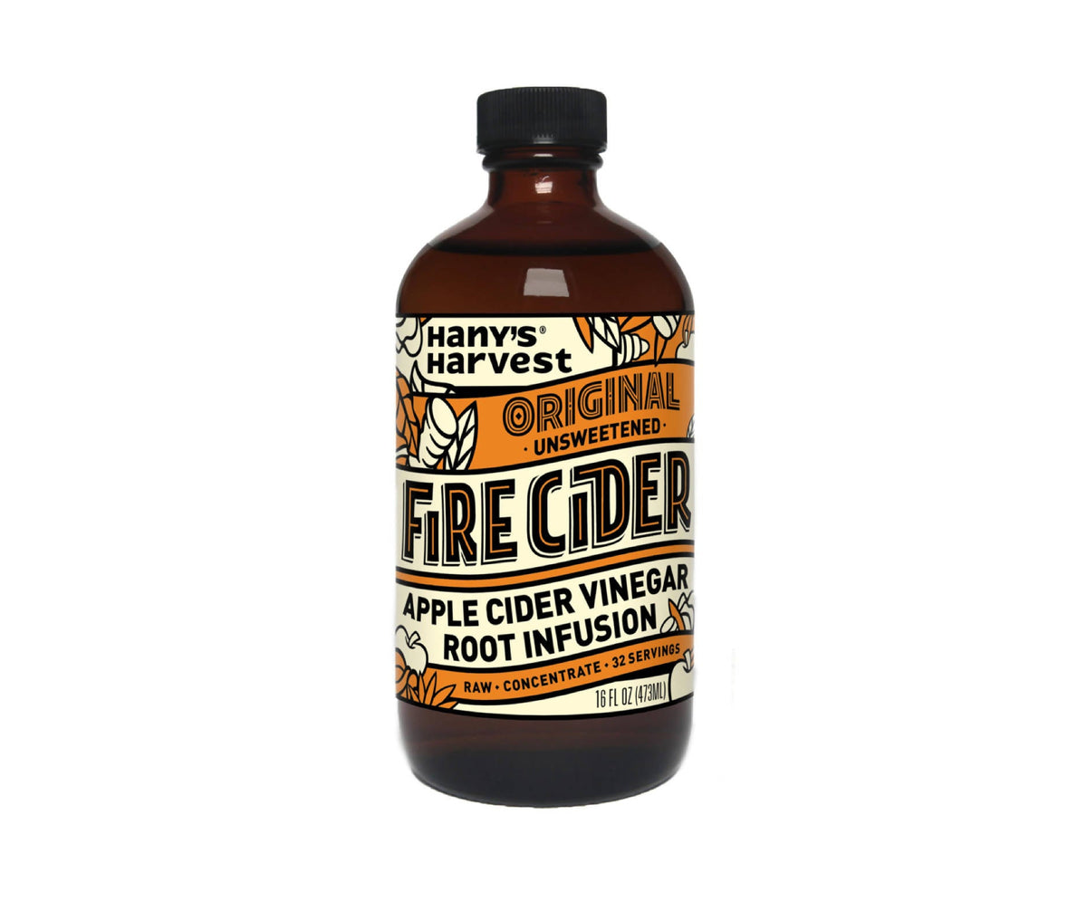 Original Fire Cider (ungezuckerte Apfelessig-Wurzel-Infusion) Flaschen – 6 x 16oz