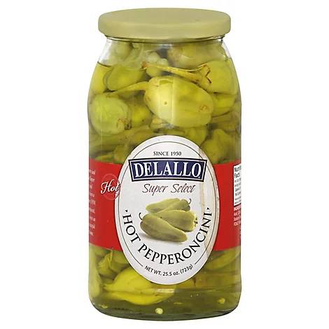 DeLallo Hot Pepperoncini – Würzige & würzig-säuerlich Peppers