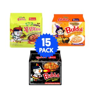 Buldak enthält Bündel (15 Packungen)