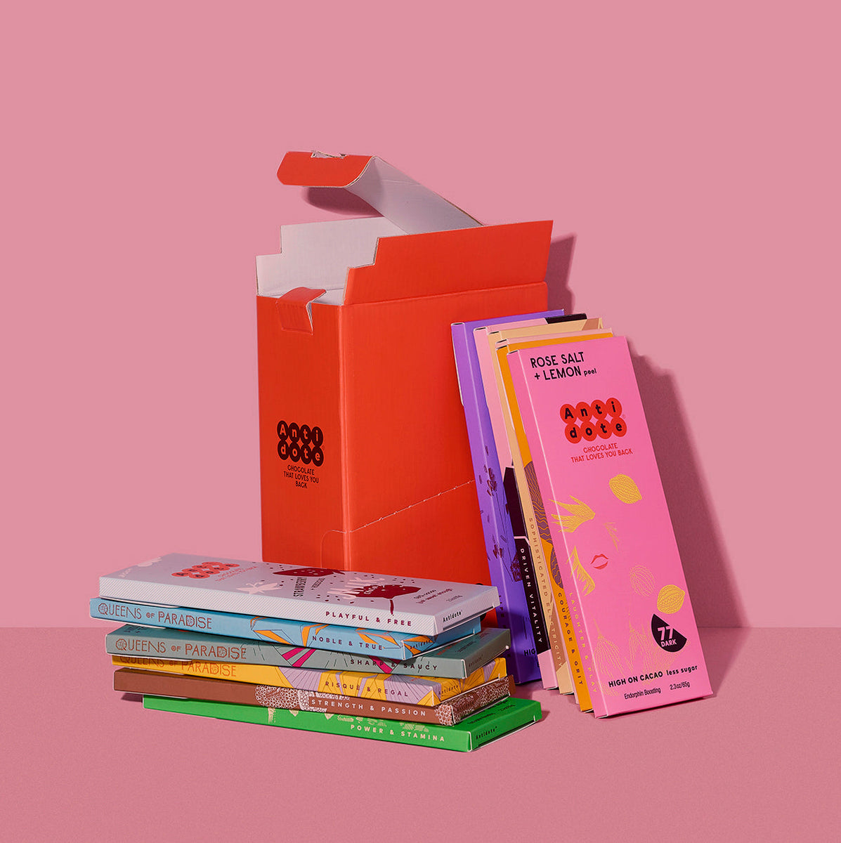 ANTIDOTE Schokolade DISCOVERY BOX von 12 Bars