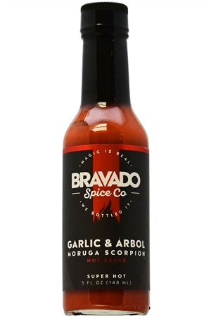 Bravado Spice Co Knoblauch und Arbol Moruga Skorpion Chilisauce, 5oz