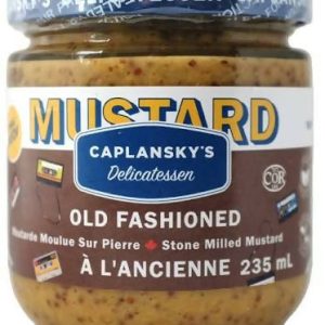 Caplansky’s Deli Senf – altmodisch, koscher Glas – 12 Gläser x 235 ml (8 oz) Fall