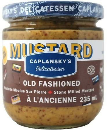Caplansky's Deli Senf – Altmodisches, koscheres Glas – 12 Gläser x 235 ml (8 fl oz)