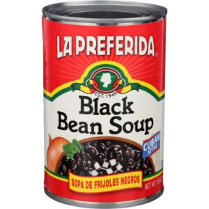 La Preferida schwarze Bohnensuppe, 15 Unzen – Packung mit 12 Stück