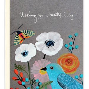 Biely & Shoaf Blauer Vogel Geburtstagskarte