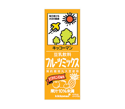 Kikkoman, Sojamilch, Fruchtmischung, Chosei Tonyu, 200ml