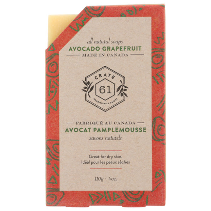 Kiste 61 – Avocado Grapefruit Seife Bar, 4 Oz (Packung mit 8)