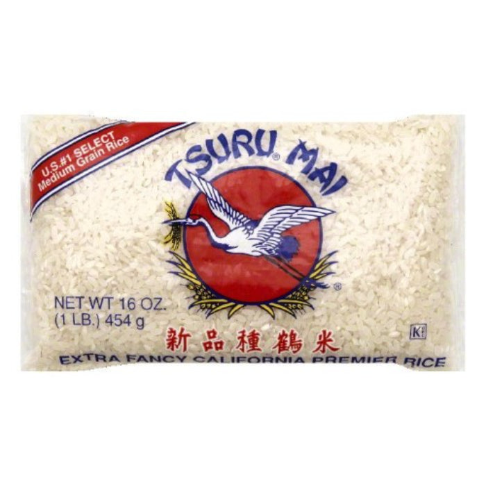 Kokuho – Tsurumai Weiß Extra Fancy Reis, 16 Oz – Packung mit 12 Stück