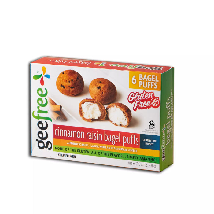 Geefree – Bagel Puff Cinn Raisin 7.5 Oz – (Packung mit 6)